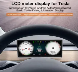 9 -дюймовый Touch Digital Car Dashboard HUD Performant Media Player для Tesla Model 3 Y Поддержка беспроводной работы CarPlay Android Aut9014706