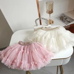 Girls Tutu sukienka wiosna jesienna dziecięcy sukienka French French Half Body sukienka dziecięca moda krótka sukienka księżniczka puffy spódnica 240410