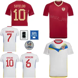 Men Soccer Venezuela Cristian Casseres Jr Jerseys 24/25 National Team Nahuel Ferraresi Daniel Pereira Yordan Osorio Darwin Machis Football Shirt Kits Copa America