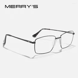 O occhiali da sole cornici Merrys Design Men Square Glasses UltraLight Eyewear Prescription Eyecys Optical Frame S2464