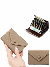 rfidanti-theth-theth-the brush lycheeエンボス加工されたマルチカードスロットwomen'scardbag portablewalletマルチフンクチシャルクレジットカード/通貨/カードバッグ619k＃