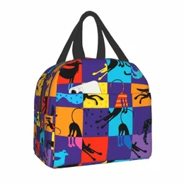 Hounds Greyhound Dog Térmico Lunches Isoladas Mulheres Animal Pop Art Tote portátil para Escola Caixa de Alimentos de Office A2Xe#