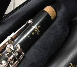 بوفيه كرامبون باريس E11 BB Clarinet عالية الجودة Bakelite 17 المفاتيح B الآلي الموسيقي المسطح مع الملحقات الفمية 2124343