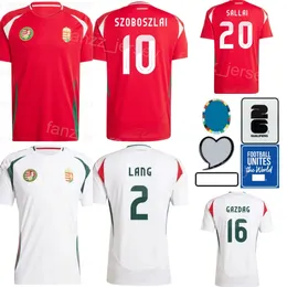 Euro Cup Soccer 13 Andras Schafer Jerseys 24/25 Equipe Nacional 2 Adam Lang 23 Marton Dardai 19 Barnabas Varga 4 Attila Szalai 18 ZSOLT Nagy Football Shirt Kits Xiongyali