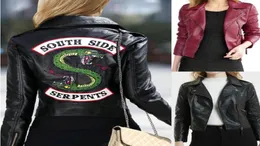 Cosplay Costume jacket South side serpents Riverdale PU Leather Jackets costume Women Riverdale Streetwear Leather outwear 2010132026109