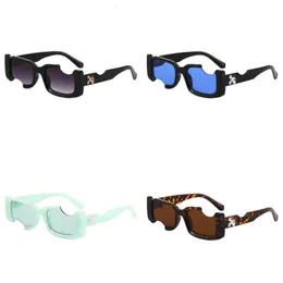Mens Luxury Sunglasses Offs Womens Brand Off Street Irregular Uv400 Sun Glasses Arrow X Frame Disco Frames Glasse Hip-hop Square Sports Travel Trend Sunglasse GTVM