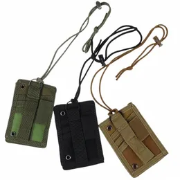 1st Army Fan Tactical ID Card Case Patch ID Card Holder Neck Lanyard and Credit Card Organizer L7PO#