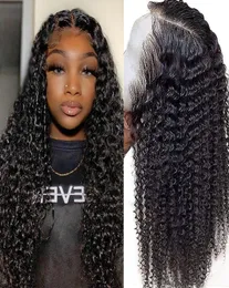 Hair Master 44 Deep Wave Lace Front Human Hair Wigs Peruque Femme Naturel 2628 Inch Brazilian Remy for Black Women5177288