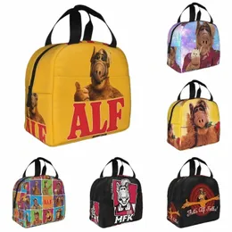 Alf Thumbs Up The Lunch Bag Cooler Теплоизолированный инопланетянин Жизнь форма для ланч -коробки для женщин Детская школьная работа для пикника Сумки 174E#