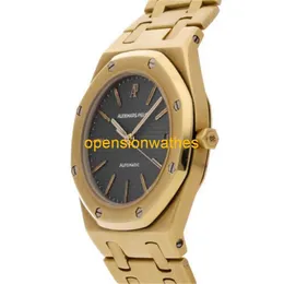 Audemar Pigue Luxury Watches Erkekler Otomatik Saati Audemar Pigue Royal Oak Automatico 34mm Oro Giallo Da Uomo Bracciale Orologio FN6E