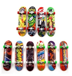 DHL Fidget Toys Fingerboard Finger Scooter Mini Skateboard Deck Alloy Antistress Tech Slip Sand Stick Toy For Children9375766