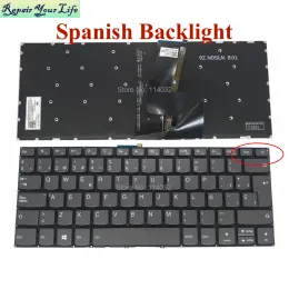 Keyboards UK LA Latin Spanish Keyboard for Lenovo IdeaPad V14IWL V14IIL V14ARE V14igl V14IKB V14are 13014ast 13014ikb EU English