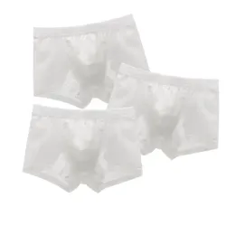 Şort 3pcs/Paket Çocuklar iç çamaşırı düz renkli beyaz şort pamuk büyük çocuk boksör Panties erkek çocuk iç çamaşırı brifs toddler külot yeni