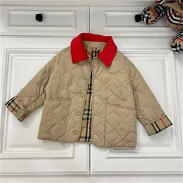 Projektantka dla niemowląt wyściełana kurtka luksusowa wysokiej jakości kurtka dla dzieci chłopcy ciepłe wiatroodporne kurtka dla dzieci Rozmiar 100 cm-160cm A6