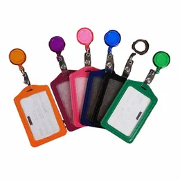 Yeni etiket işçisi koruyucu kabuk kimlik kartı tutucu rozeti vaka ofis malzemeleri T4ey#