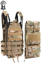 Материал мешков Tactical Zipon Panel Panel Supperon Suct Bag Bag Molle Plate Carrier для AVS JPC 20 CPC Emerson Vest EM74005363921