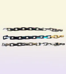 Designer bracelets Jewelry Link Chain Fashion bangle women teen girls Bamboo bracelet Retro dazzle orange Rainbow colors Blue plat3088409