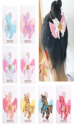 Baby Girls Barrettes Animal Rainbow Clips Hairpins Hairdships Hairdprips Kids Butterfly Shape Safety BB Hair Clip Kids Hair948138