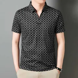 القمصان غير الرسمية للرجال 4 ألوان الصيف القميص الجديد للبولو قميص عصري تي شيرت الأزياء المتوسطة يطوق الأزياء القصير في أعلى 24416