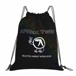 Aphex Twin Ambient Works Bags de cordão de ginástica Bolsa de ginástica bolsas portáteis de lojas para viajar P3LT#