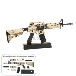 Gun Toys Alloy Disassembled Gun Toy AR15 Rifle Metal Guns AK47 AWM Model Hot Sale Shooting Outdoor Assemble For Adult Kids Gift 240417