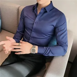 Camicie casual maschile 7xl 6xl 5xl camicie a maniche lunghe di alta qualità a molla di alta qualità/maschio slim colotto abbigliamento da camicia da business abbigliamento 10