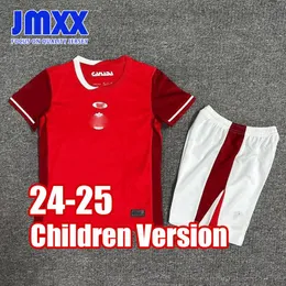 JMXX 24-25 Canada Child Soccer Jerseys Kit Uniforms Jersey Football Shirt 2024 2025 Top and Shorts الأطفال