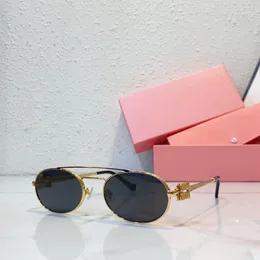 Frauendesigner Ovaler Rahmen Sonnenbrille mit Acetat und Metallrahmen SMU54 Womens Luxuriöse Sonnenbrille mit speziellem Verpackungsstrahlungsschutz