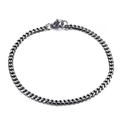 Uomini semplici bracciali a catena di collegamenti cubani in acciaio inossidabile 311 mm per donne regali di gioielli da polso unisex1407086