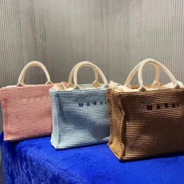 حقيبة Manitote New Lafite Woven Bag تنقل الأزياء القش حقيبة سلة تسوق محمولة واحدة