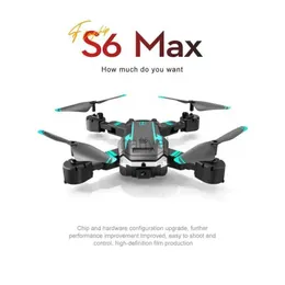 Drones Aeronaves dobráveis 3 Obstáculo lateral Evitar RC Quadcopter Toys S6 Max 8K Profissional HD Photography Aerial Camera Dual Drone 240416