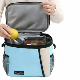 Women Strap Formal Lunch Bag Box Food Box Date Waterproof Office Cooler Box Box Ice Ice Case Cam Oxford Bag S3H5#