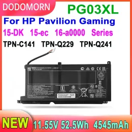 バッテリー新しいラップトップバッテリーPG03xl for HP Pavilion Gaming 15DK DK0003NQ 15DK0020TX 15EC 15EC0000 OMEN 5X FPC52 HSTNNDB9G L484302B11