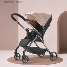 Passeggiatori# Baby CarriageBi-Directional Ultra leggero pieghevole paesaggio alto paesaggio a quattro ruote Assorbitore per bambini CAPTBABY CART L416