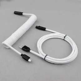 Coiled cable type C Mechanical keyboard wire USB keyboard cable mechanical keyboard Aviator Desktop Computer Aviation Connector