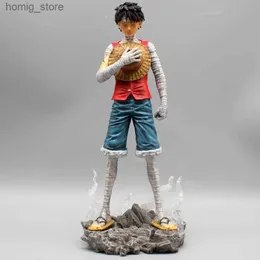 Akcja Figurki Figura de anime de una pieza luffy małp D. luffy pasme cisza figuras de ancin modelo de coleccin juguetes deceracin mu y240415