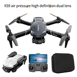 Drone XS9 Drone 4K Çift Kamera HD Hava Fotoğrafları Katlanır Uçak Sabit Yükseklik Uzaktan Kumanda Uçak Oyuncak 240416