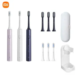 Prodotti Xiaomi Mijia Sonic Electric Dente Sprobrush T302 4 Pannelle Teste IPX8 Acqua a prova d'acqua 360 ° Carica wireless 4 Modelli di pulizia dei denti