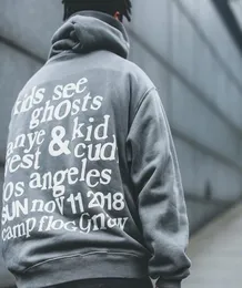 CPFM West Hoodies KSG Kids See Ghosts Hoodie Sweatshirts Casual Fleeced Hooded Pullover를위한 여성 힙합 스케이트 보드 스트리트웨어 2357868