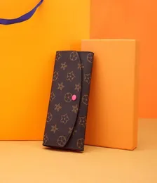 Yüksek kaliteli kadın uzun cüzdan kadın çantası orijinal kutu siyah beyaz ince para cüzdanları Sarah çiçek moda eity s crossbody ity çantası3859106