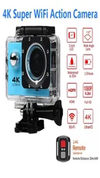 Ultra HD 4K30FPS 액션 카메라 30m 방수 20039 화면 1080p 16MP 원격 제어 스포츠 WiFi 카메라 극단 ​​HD 헬멧 CAMC9985893