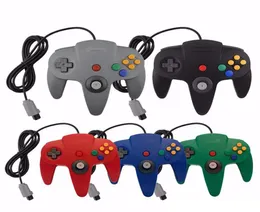 N64 Denetleyici Oyun Konsolu Analog Oyun Joypad5010423 için Klasik Retro Kablolu Gamepad Joystick