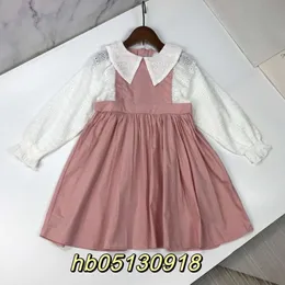 Vestidos casuais básicos da primavera colar de boneca de outono de duas peças tecidos de algodão exótico