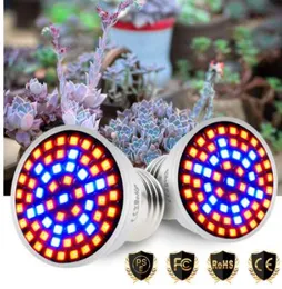 Gu10 LED Bitki Büyüyen Lamba 220V Tam Spektrum E27 LED Grow Light E14 İç Mekan Bitki Ampulü MR16 Hidroponik için Fitolamp Tent9611629