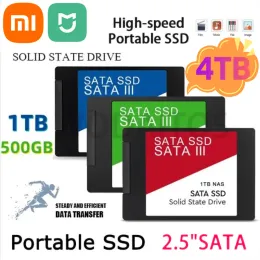 Produkte Xiaomi Mijia Hochgeschwindigkeit 2,5 Zoll tragbarer SSD SATA III Festplatte für Laptop -Mikrodesktop 4TB interne Festkörperfestplatte