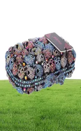 Fawziya Skull Bag Skull 지갑 및 핸드백 여성 Kisslock Crystal Evening Clutch Bags4915872