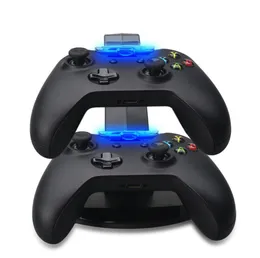 Podwójne kontrolery ładowarki ładowanie stacji dokującej stacja do gry 4 ps4 ps 4 Xbox One Game Gaming Console Controllera 1653249