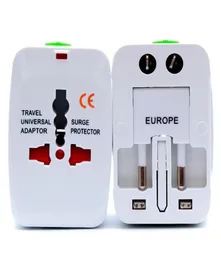 All in One Travel Universal Plug Adapter Międzynarodowa ładowarka zasilająca AU Us UK UK Converter Electrical Power Wtyczka z 1 podwójnym USB P1342693