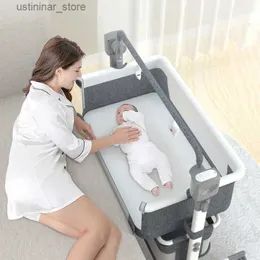 Babykrippen Baby Schlafbett Schaukeln Neugeborenes Bett Säugling neben Schlaf tragbarer Reise Co-Sleeper Mini Crib L416