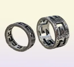 2022 anelli di moda anelli vintage Great Wall Pattern Designer Trendy 925 Silver Ring per le donne Anelli da sposa MENE 5314326